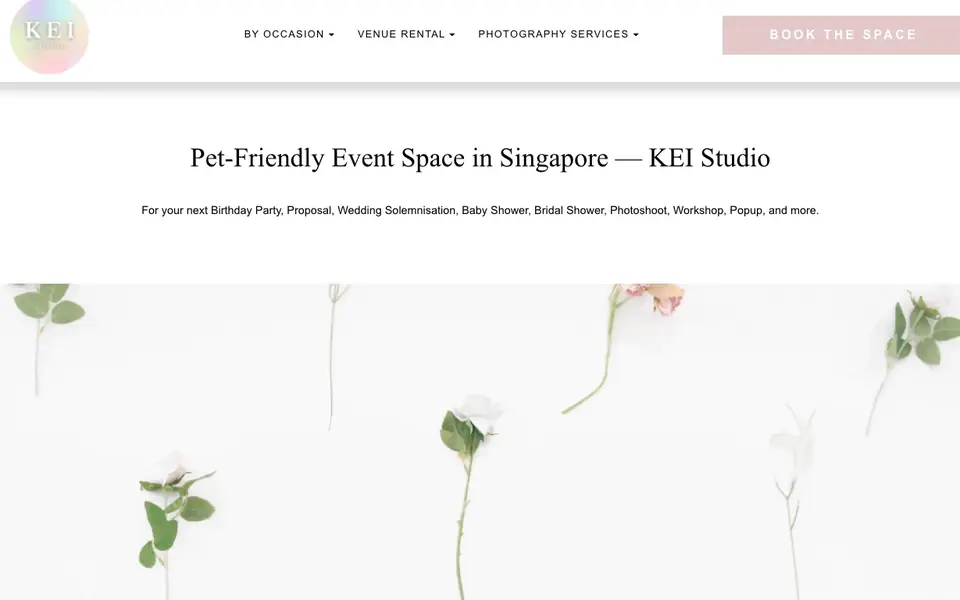 KEI Studio website homepage, 4 Oct 2026